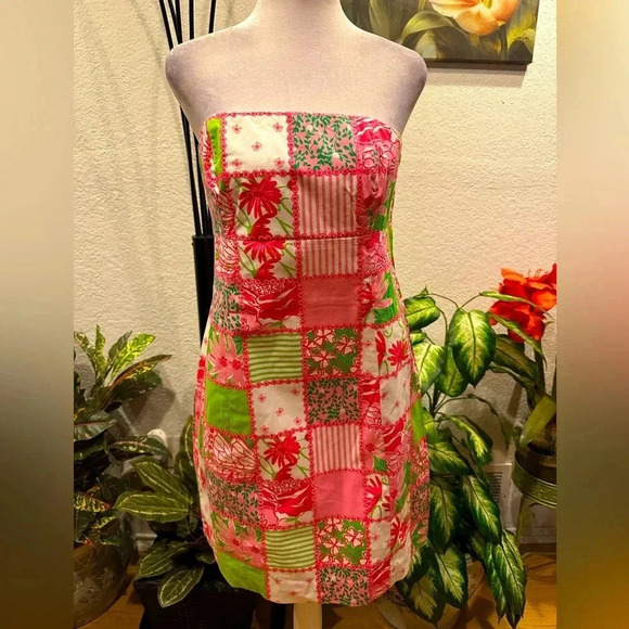 Lilly Pulitzer strapless mini dress size 6 - Picture 1 of 11